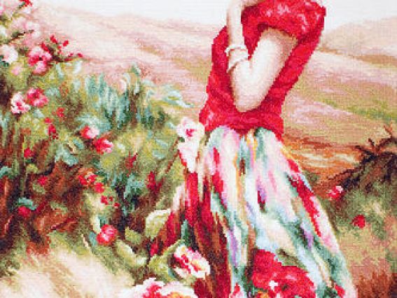 Набір для вишивання хрестиком B530 Квітуче місце, Лука-С