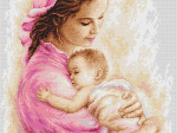 Набір для вишивання хрестиком B536 Мати та дитя, Лука-С