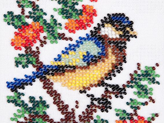 Вышивка бісером Синичка, 11х11 см, 436, Louise Вышивка бісером Синичка, 11х11 см, 436, Louise