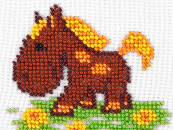 Вышивка бісером Лошадка, 11х11 см, 466, Louise Вышивка бісером Лошадка, 11х11 см, 466, Louise