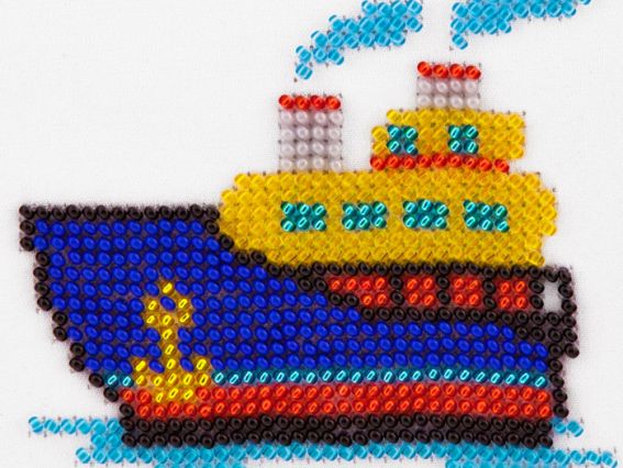 Вышивка бісером Пароход, 11х11 см, 478, Louise Вышивка бісером Пароход, 11х11 см, 478, Louise