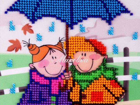 Вишивка бісером Під парасолькою, L-624, Louise