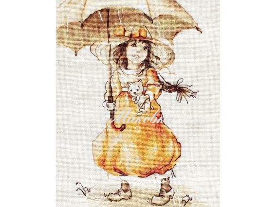 В1065, Парасолька, Luca-S вишивка нитками В1065, Парасолька, Luca-S вишивка нитками