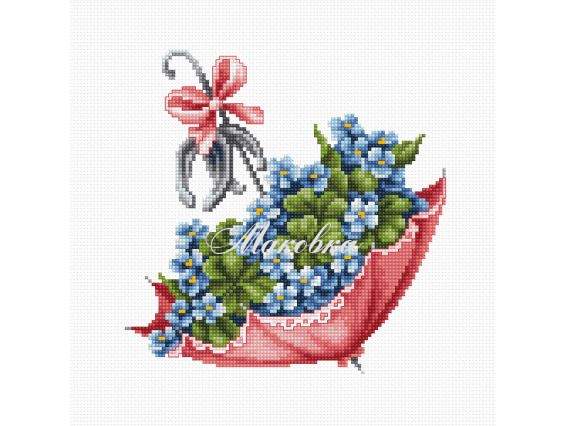 В109 Парасолька, Luca-S вишивка нитками В109 Парасолька, Luca-S вишивка нитками