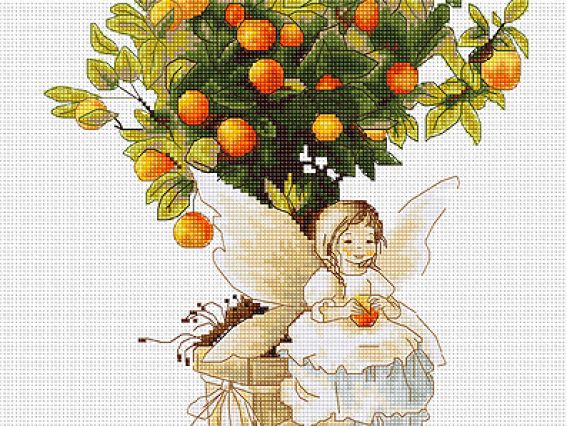Набір для вишивання хрестиком B1112 Мандаринка (фея), Лука-С