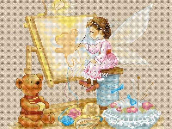 B1130 Фея (вишиває), Лука-С набір для вишивання нитками