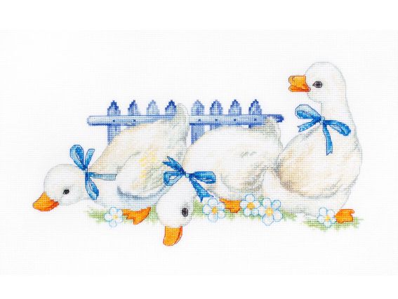 B1143 Три гусаки, Luca-S, вишивка нитками