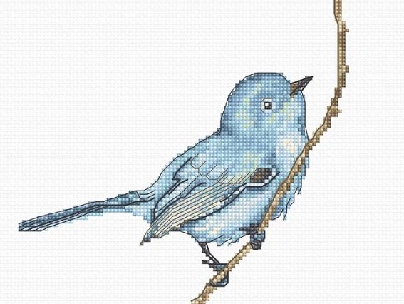 B1158 Співочий птах, Luca-S набір для вишивання нитками B1158 Співочий птах, Luca-S набір для вишивання нитками