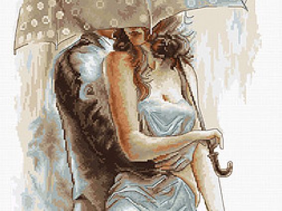 Набір для вишивання хрестиком B2294 Під парасолькою-2, Лука-С