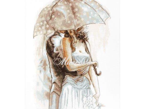 B2294 Під парасолькою - 2, Luca-S, вишивка нитками B2294 Під парасолькою - 2, Luca-S, вишивка нитками
