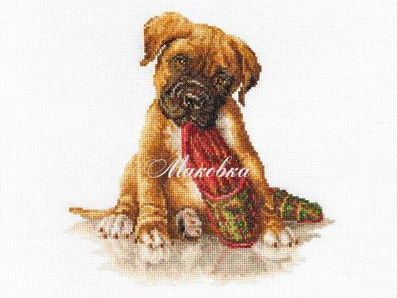 B2338 Боксер, Luca-S набор для вышивания нитками