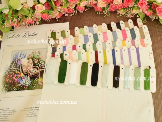 Набір для вишивання хрестиком на канві B2344 Квітучий сад, Лука-С