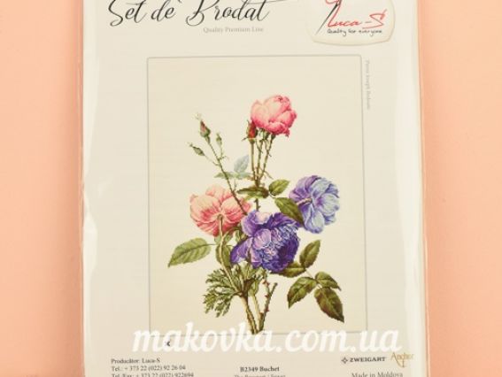 Набір для вишивання нитками на канві belana 20 B2349 Букет, Luca-S