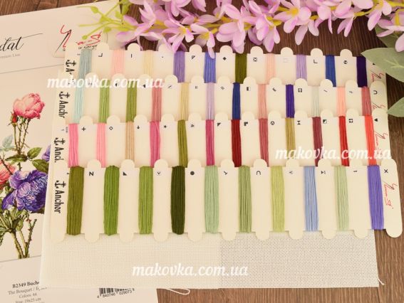 Набір для вишивання нитками на канві belana 20 B2349 Букет, Luca-S