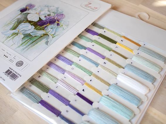 Набір для вишивання хрестиком B2367 Іриси, Лука-С