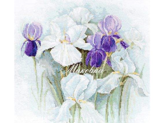 B2367 Іриси, Luca-S вишивка нитками B2367 Іриси, Luca-S вишивка нитками