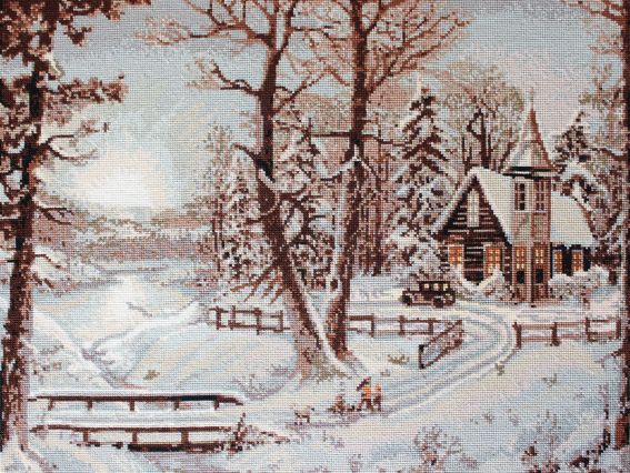 Набір для вишивання хрестиком B321 Зимовий пейзаж ARTGOBLEN Лука-С