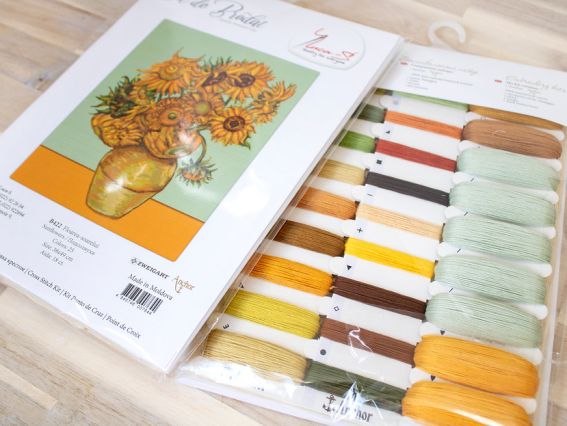 Набір для вишивання хрестиком B422 Соняшники, Лука-С