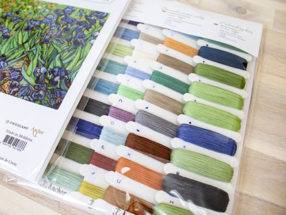 Набір для вишивання хрестиком B444 Іриси Лука-С