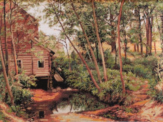 Набір для вишивання хрестиком B456 Млин у лісі. Шишкін Лука-С