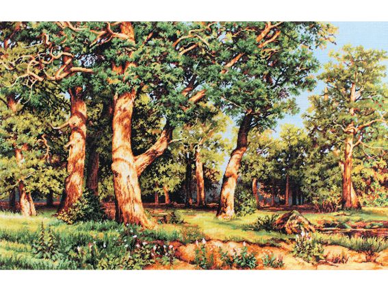 B476 Дубовий гай. Шишкін, Luca-S, вишивка нитками B476 Дубовий гай. Шишкін, Luca-S, вишивка нитками