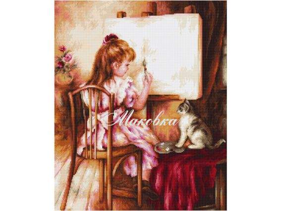 B415 Весна влюбленных Luca-S вышивка нитками