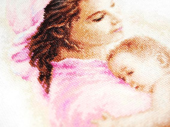 Набір для вишивання хрестиком B536 Мати та дитя, Лука-С