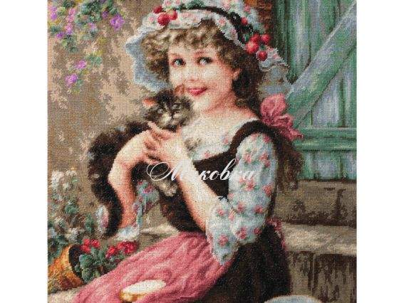 B538 Маленький котенок, Luca-S набор для вышивания нитками