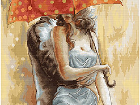 B555 Під парасолькою-2, Лука-С, набір для вишивання хрестиком