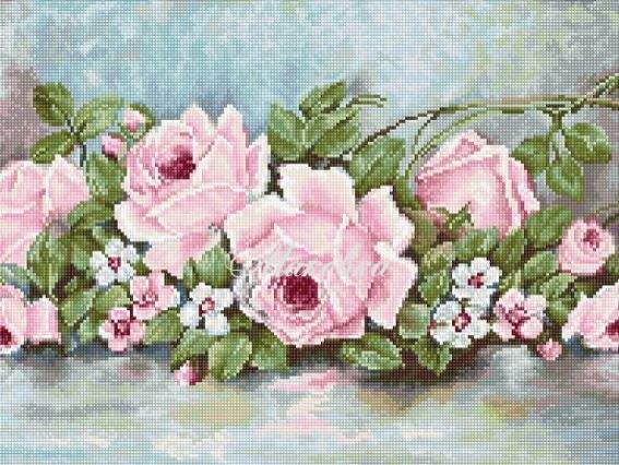 B584 Троянди, Luca-S набір для вишивання нитками B584 Троянди, Luca-S набір для вишивання нитками