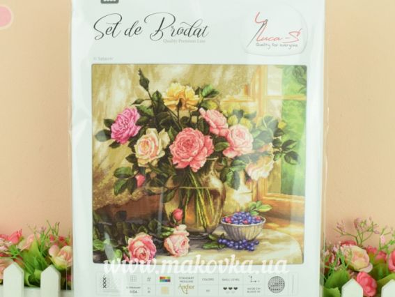 Набір для вишивання хрестиком B588 Натюрморт із голубкою Лука-С