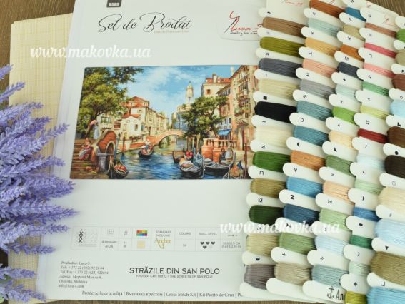 Набір для вишивання хрестиком В589 Вулички Сан Поло Лука-С