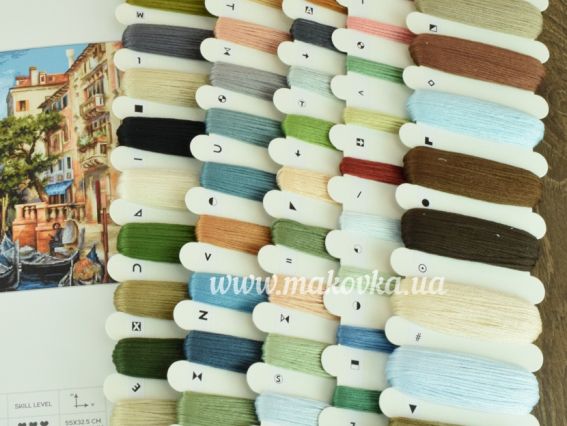 Набір для вишивання хрестиком В589 Вулички Сан Поло Лука-С