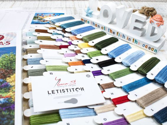 Набір для вишивання хрестиком B614 Повітряні кулі над Сансет коув Лука-С