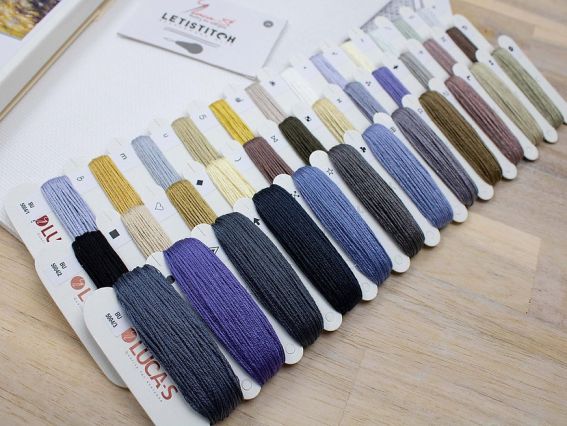 Набір для вишивання хрестиком BU5004 Снігопад (вовки) Лука-С