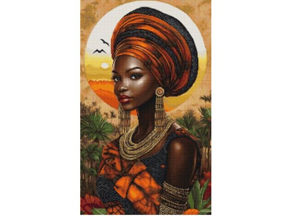 Королева сонячного континенту B720 , Luca-S вишивка нитками