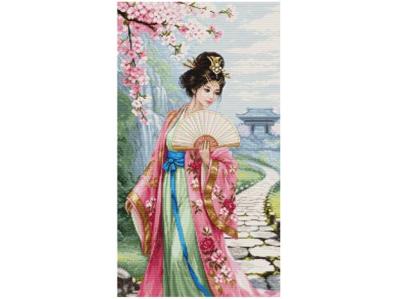 BU5105 Пісня квитучої вишні, Luca-S вишивка нитками BU5105 Пісня квитучої вишні, Luca-S вишивка нитками