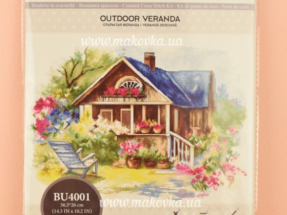 Набір для вишивання хрестиком BU4001 Відкрита веранда, Лука-С