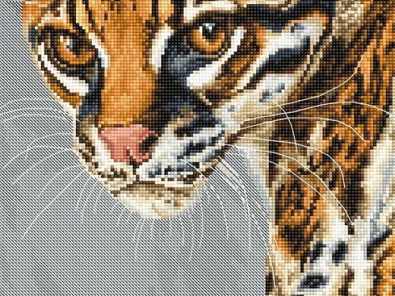 BU4007 Оцелот, Luca-S набор для вышивания нитками BU4007 Оцелот, Luca-S набор для вышивания нитками