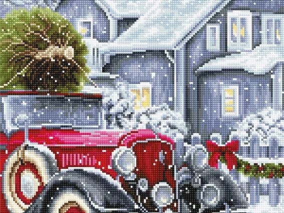 Набір для вишивання хрестиком BU4010 Зимові свята Лука-С