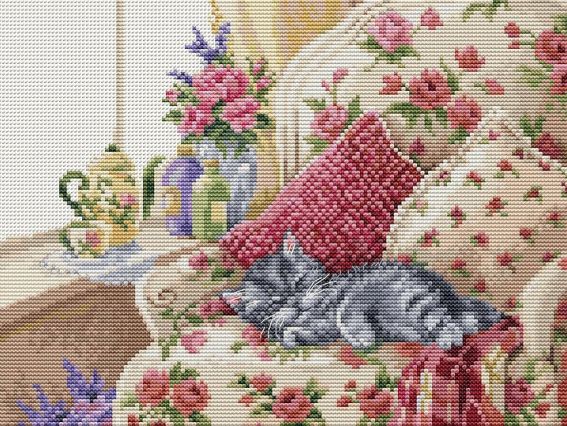 Набір для вишивання хрестиком BU5017 Солодкий сон, Лука-С