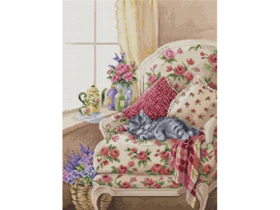 BU5017 Солодкий сон, Luca-S набір для вишивання нитками BU5017 Солодкий сон, Luca-S набір для вишивання нитками