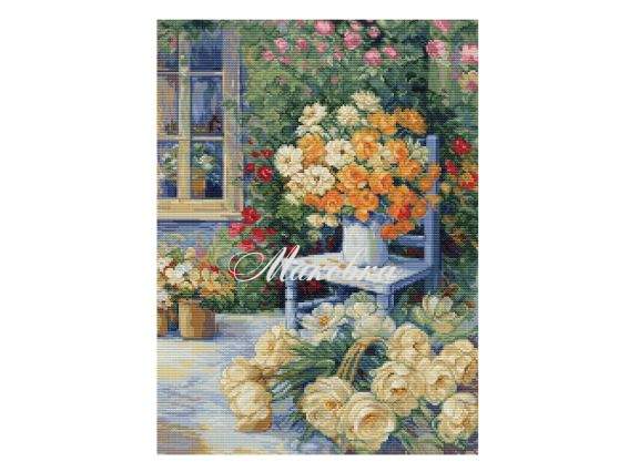 BU5056 Садовый уголок, Luca-S вышивка нитками