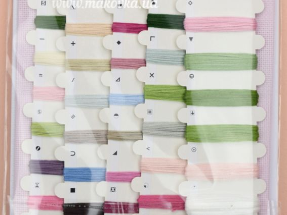 Набір для вишивання хрестиком на канві Аїда 16 BА2321 Квіти в чайній чашці, Luca-S