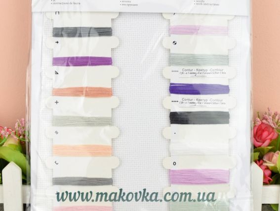 Набір для вишивання хрестиком B1133 Baby Girl (слоник дівчинка, метрика) Лука-С