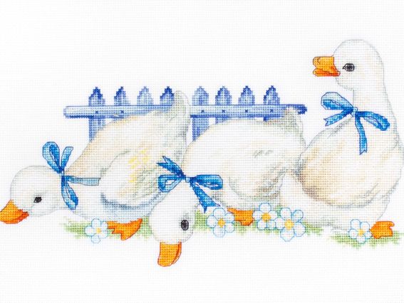 Набір для вишивання хрестиком B1143 Три гусака, Лука-С