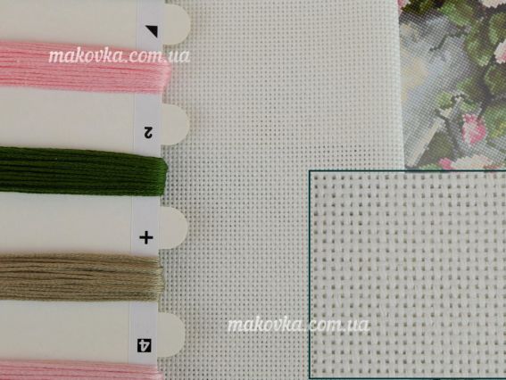 Набор для вышивания крестом на канве Belana 20 ct B2332 Цветы на табурете, Luca-S 