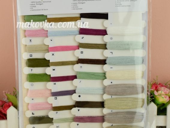 Набір для вишивання хрестиком на канві B574 (на Аїді 18ст) Змішані троянди Luca-S