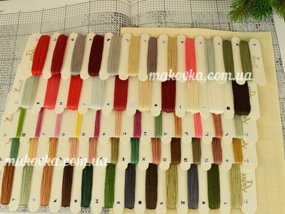 Набір для вишивання хрестиком B575 Дід мороз (на канві Аїді 18ст) Лука-С