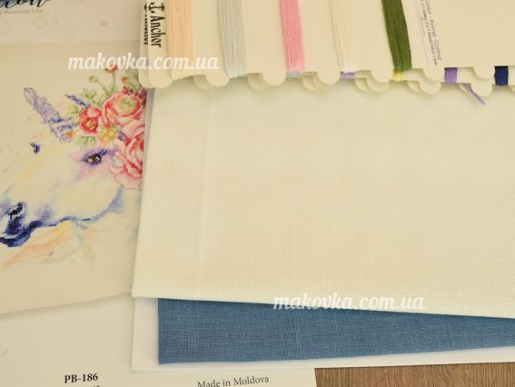 Подушка с единорогом PB-186 , Luca-S, вышивка нитками, набор для вышивания нитками крестиком